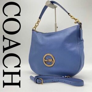 Coach Periwinkle Leather Shoulder Bag
